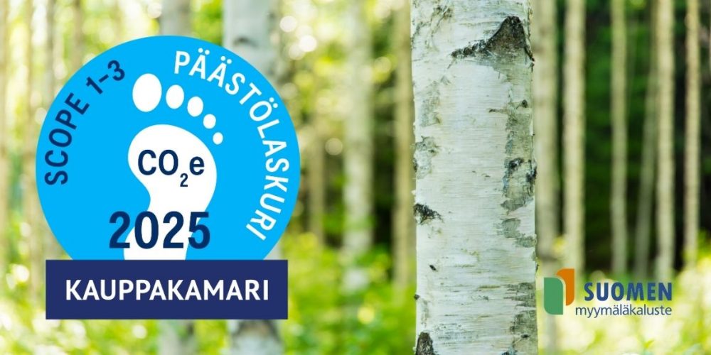 Hiilijalanjälki laskettu - Suomen myymäläkaluste