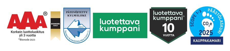 Tietoa meistä logot 2026 Suomen myymäläkaluste logot 2026
